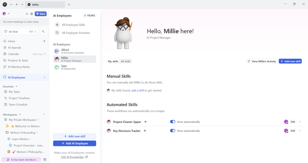 Sunsama vs Motion_Motion AI employees