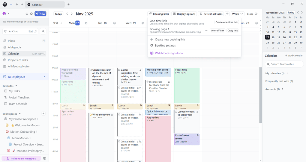 Sunsama vs Motion_Motion meeting scheduler
