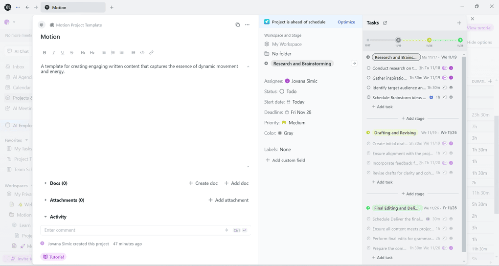 Sunsama vs Motion_Motion project manager