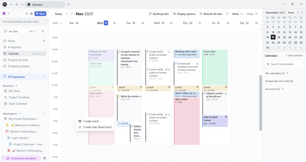 Sunsama vs Motion_Motion scheduling tool