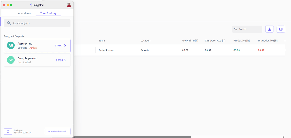 Time tracking feature review