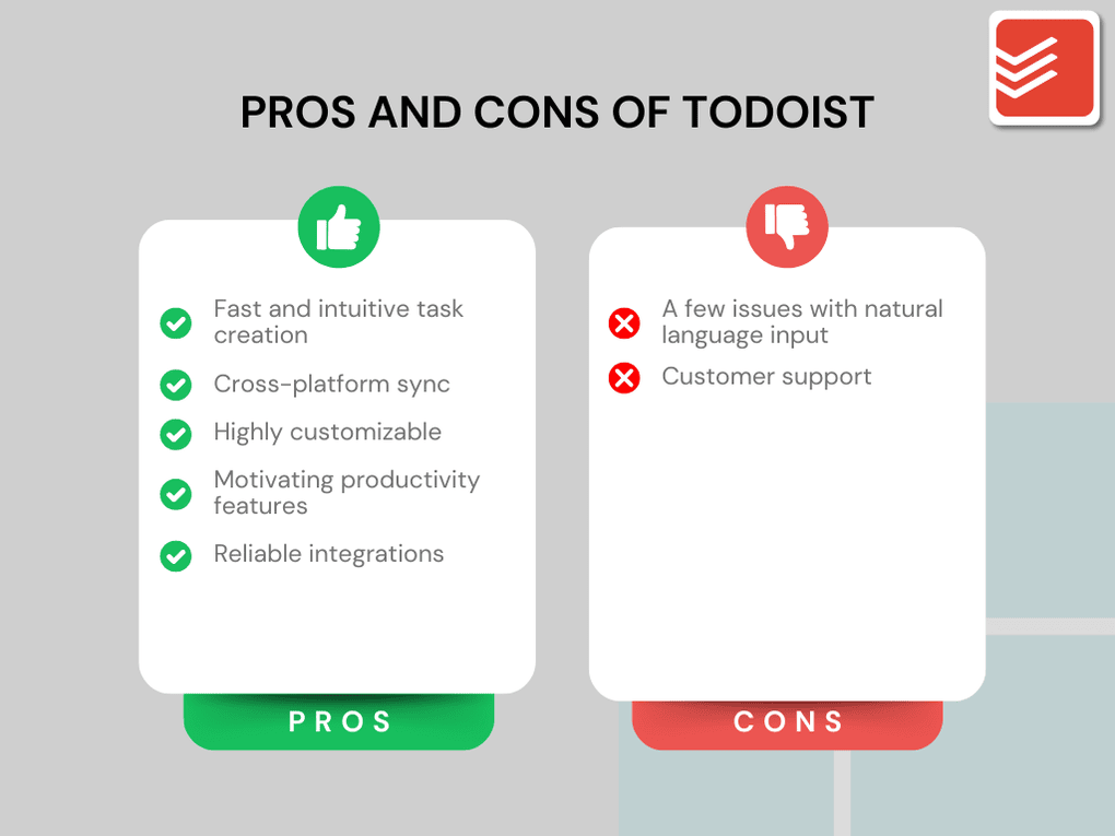 Todoist vs Notion_Todoist pros and cons