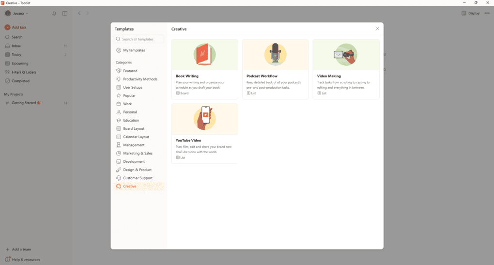 Todoist vs Notion_Todoist templates