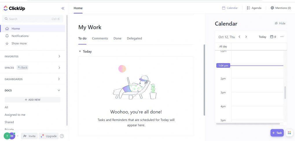 clickup features