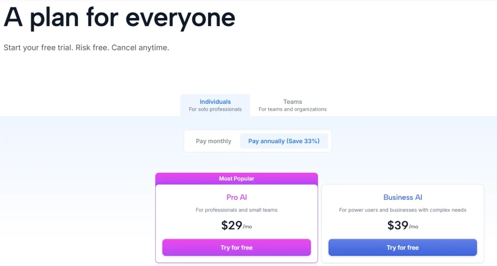 motion pricing
