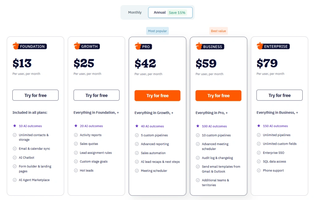 nutshell pricing plans