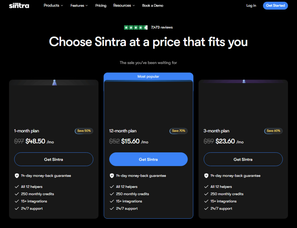 sintra ai pricing (1)
