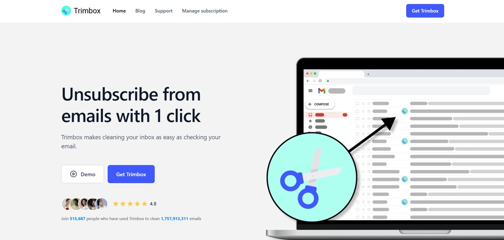 Best unsubscribe app for one-click Gmail unsubscribing