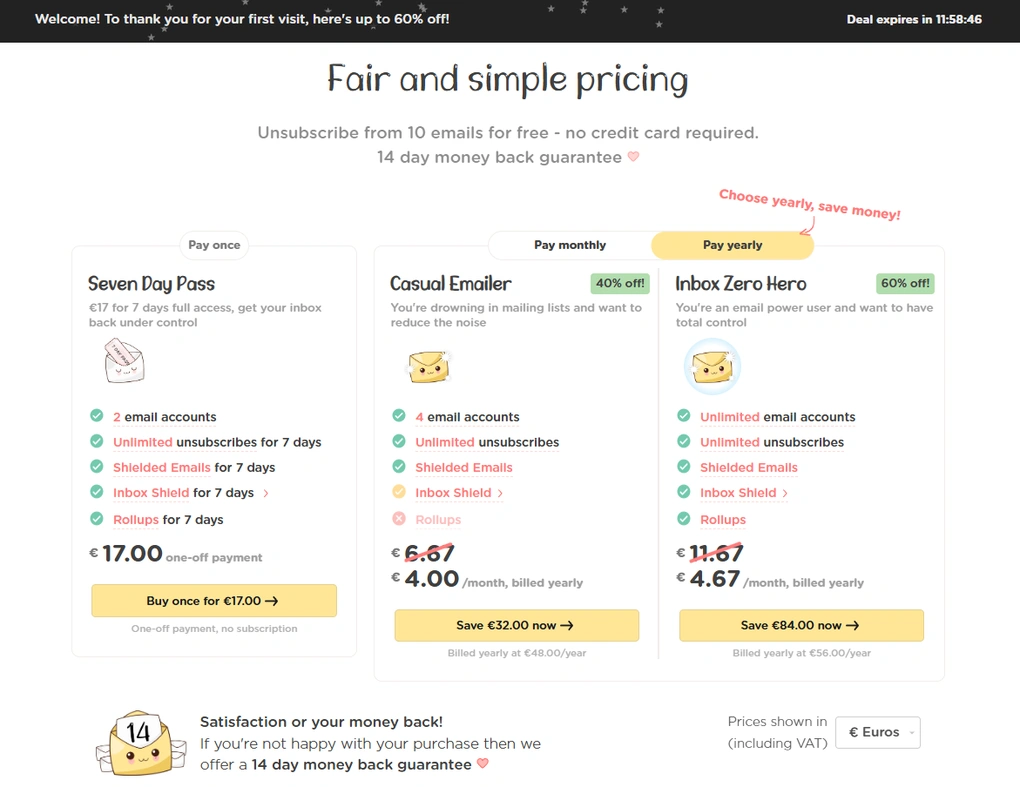 Leave Me Alone pricing