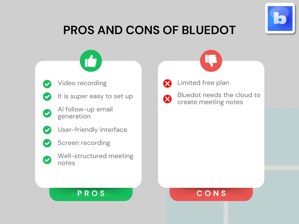 Pros and Cons of Bluedot