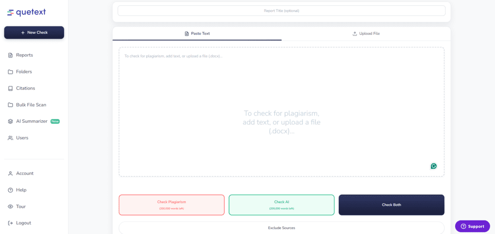 Quetext plagiarism checker