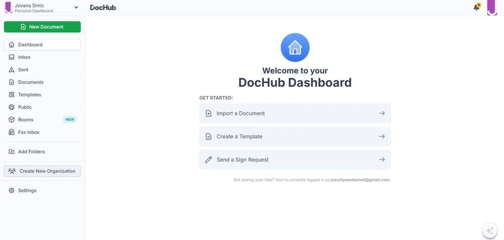 dochub User interface