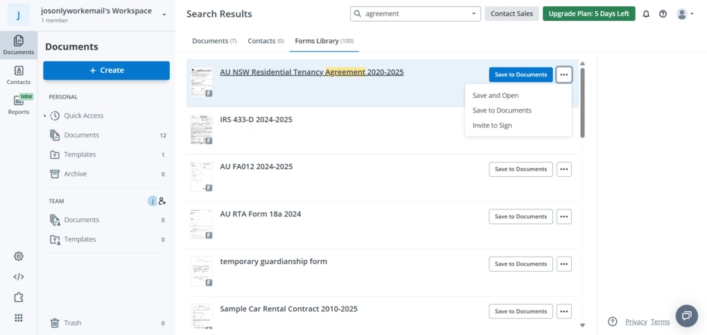 signnow forms library