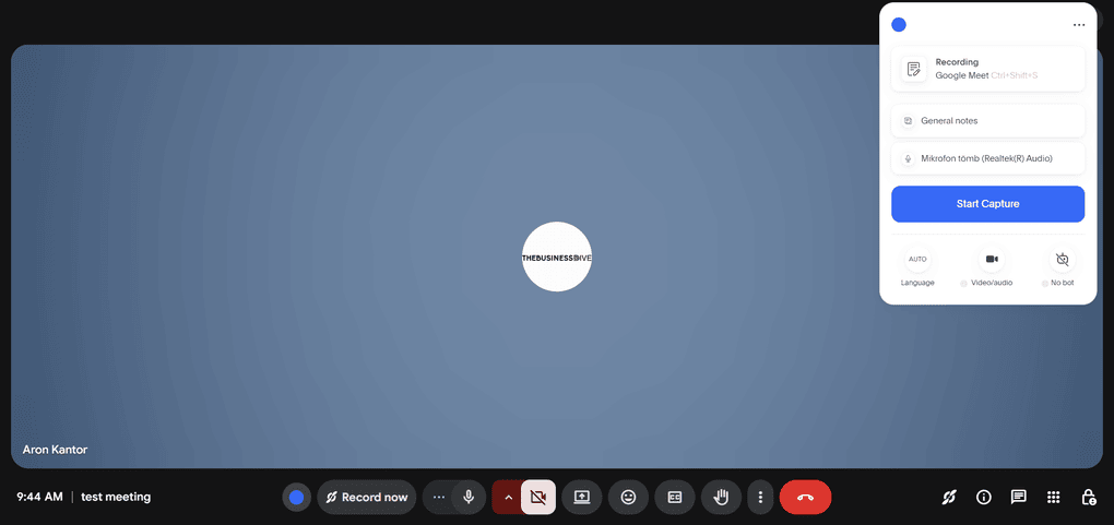 transcribe meetings with Bluedot