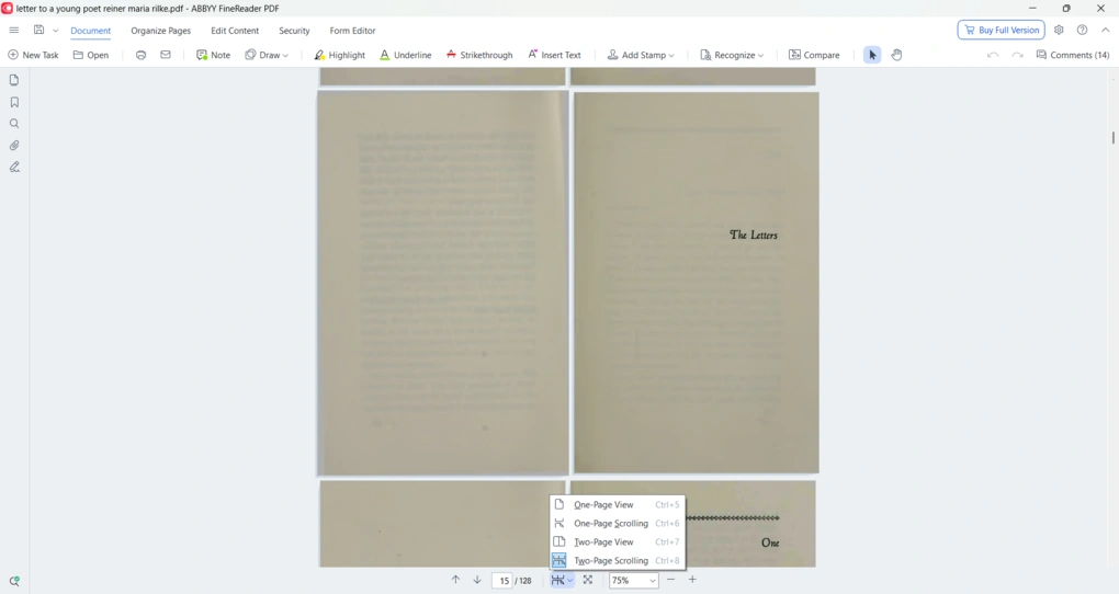 ABBYY PDF reading