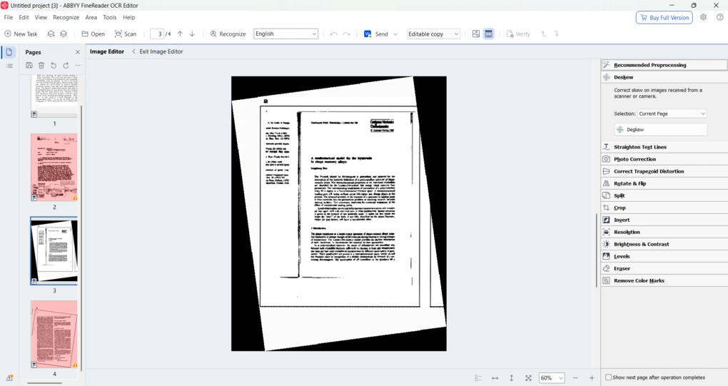 ABBYY image editor