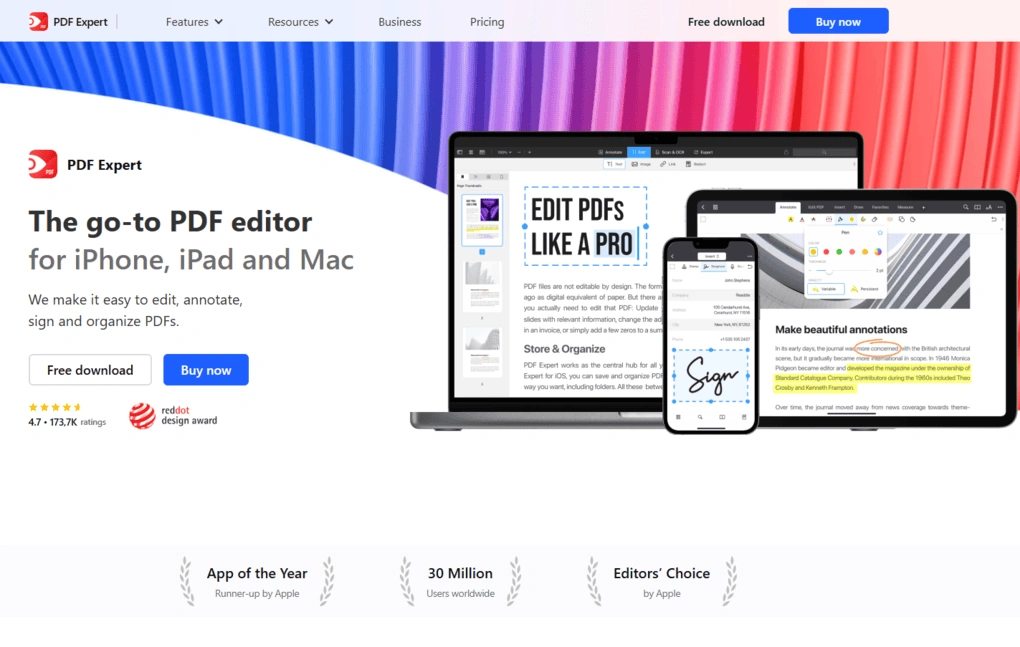 Best PDF redaction tool for Apple users pdf expert