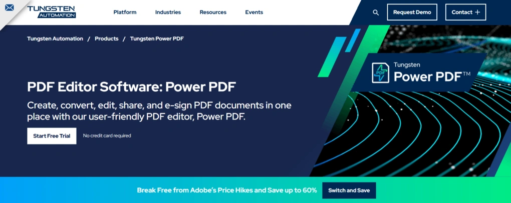 Best enterprise PDF redaction tool tungsten power pdf