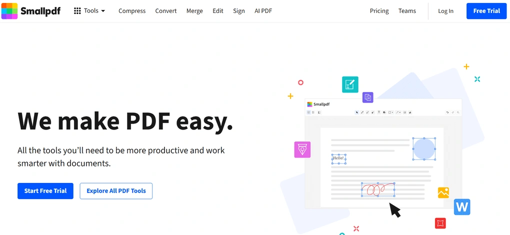 Best online PDF redaction tool smallpdf