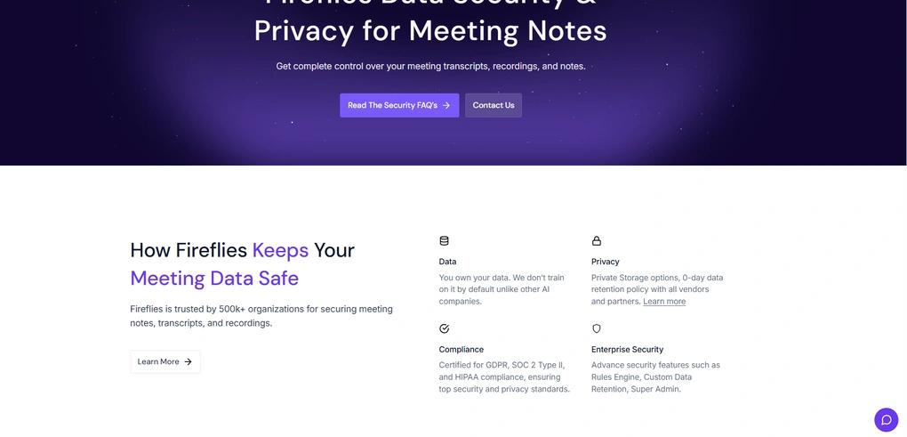 Fireflies AI security