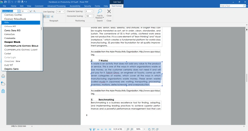 tungsten pdf editor