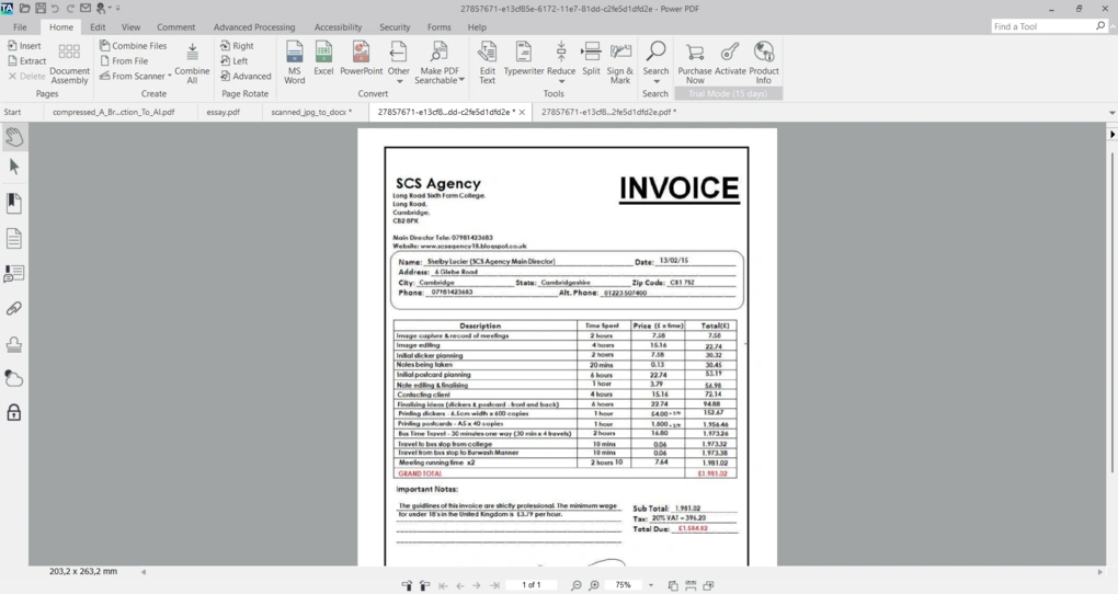 tungsten pdf ocr