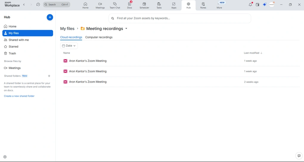 zoom ai companion meeting recordings