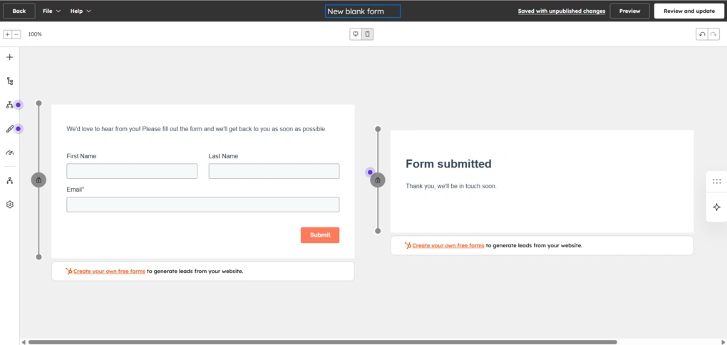hubspot form