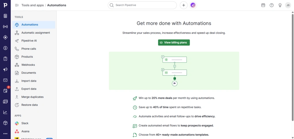 pipedrive automations