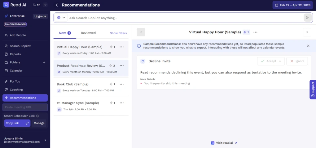 read ai recommendations