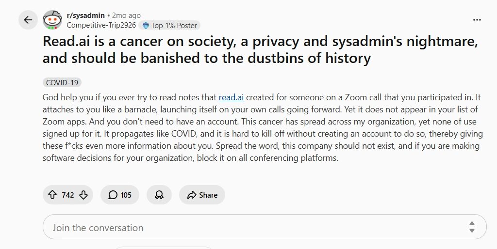 read ai security concerns