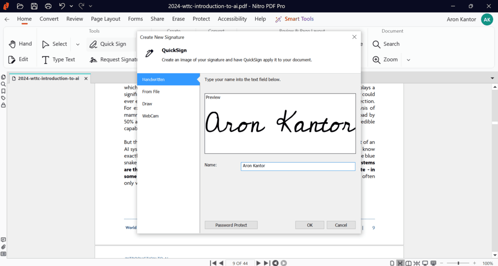 Nitro software signing features