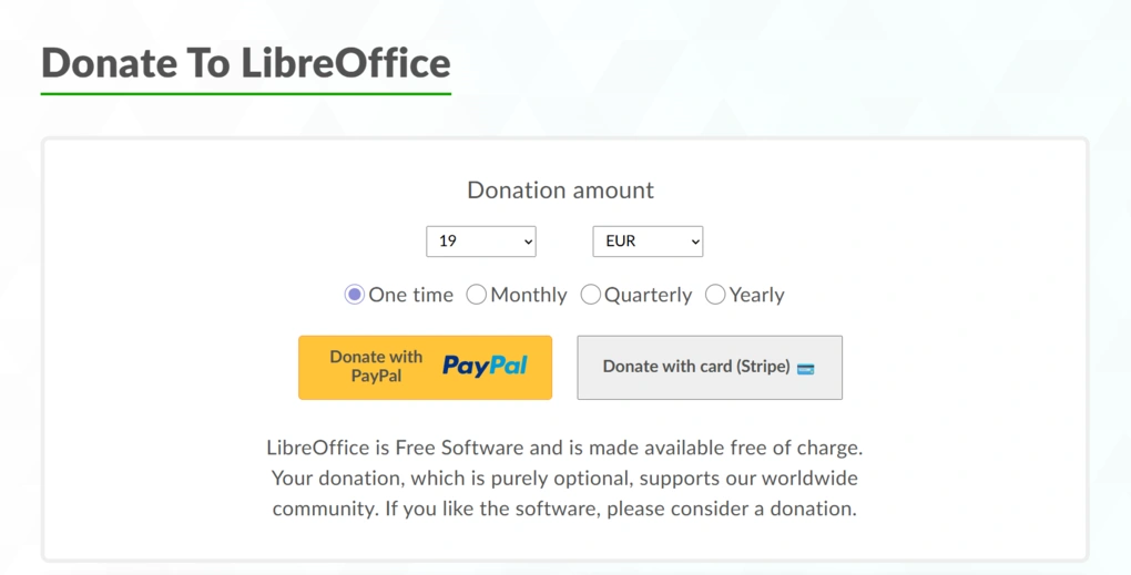 libreoffice pricing