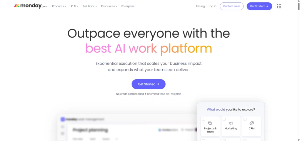 monday Best Claude connector for project management