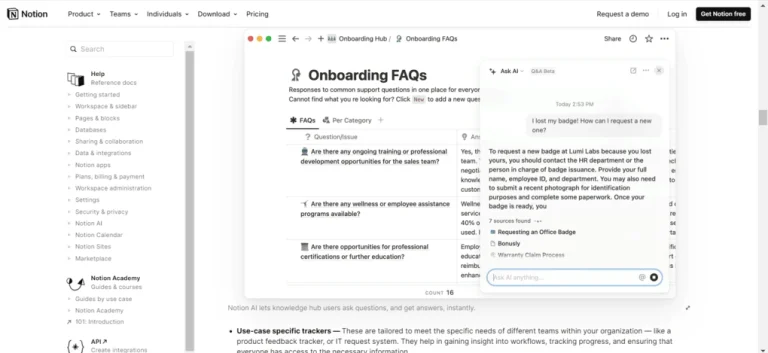 notion key features