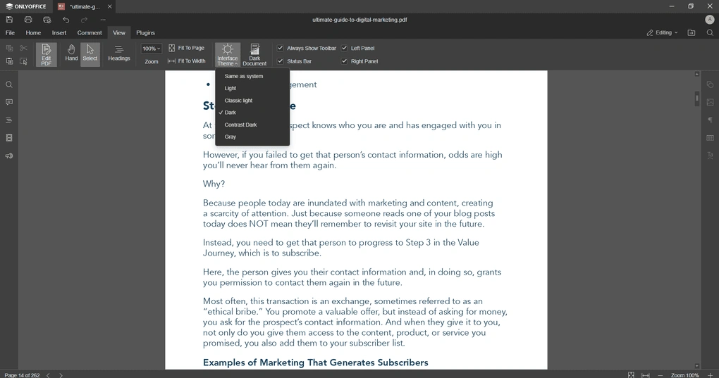 onlyoffice pdf reader