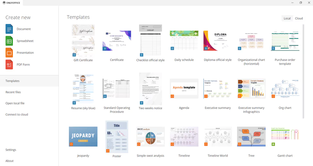 onlyoffice user interface