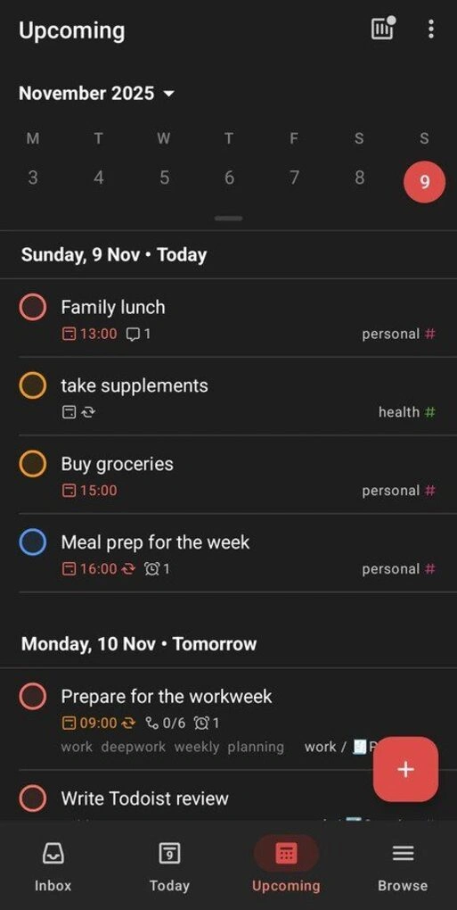 todoist key features