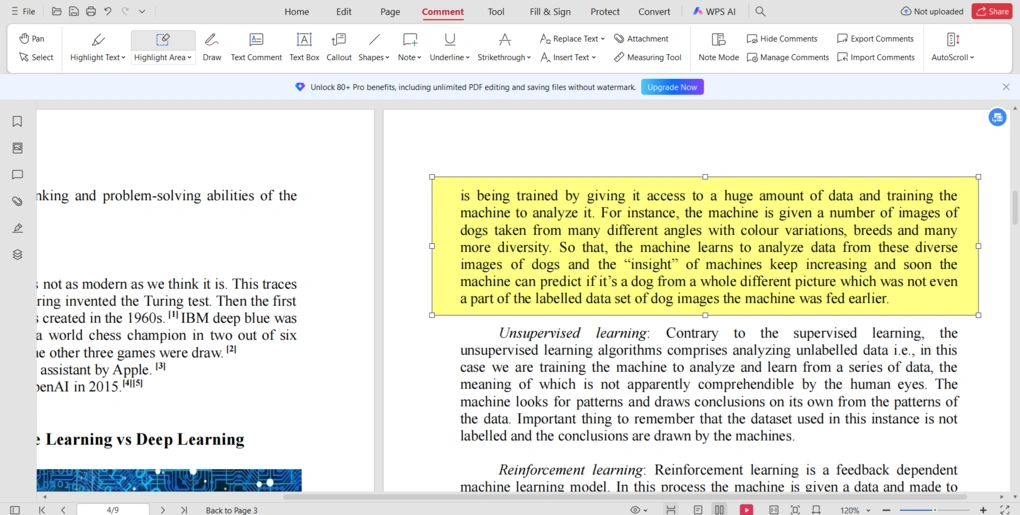 wps office annotation tools