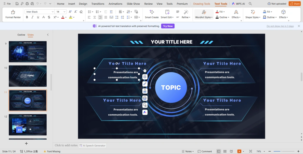 wps slides