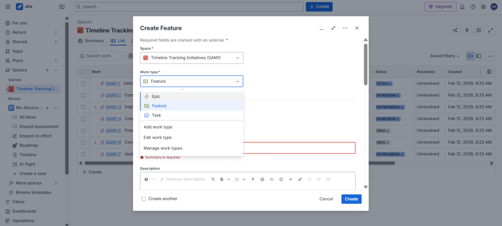 Adding tasks with Jira (1)