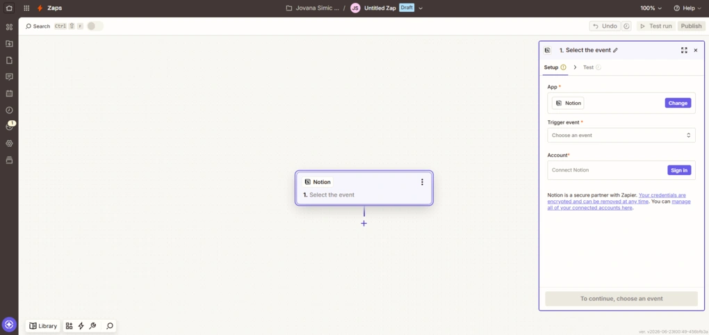 How to connect Zapier to Notion