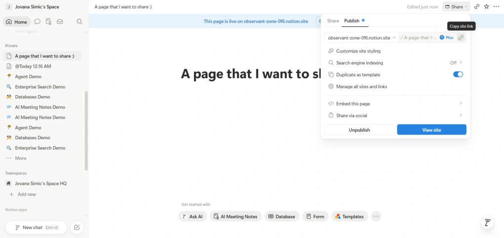 how to connect papermark to notion