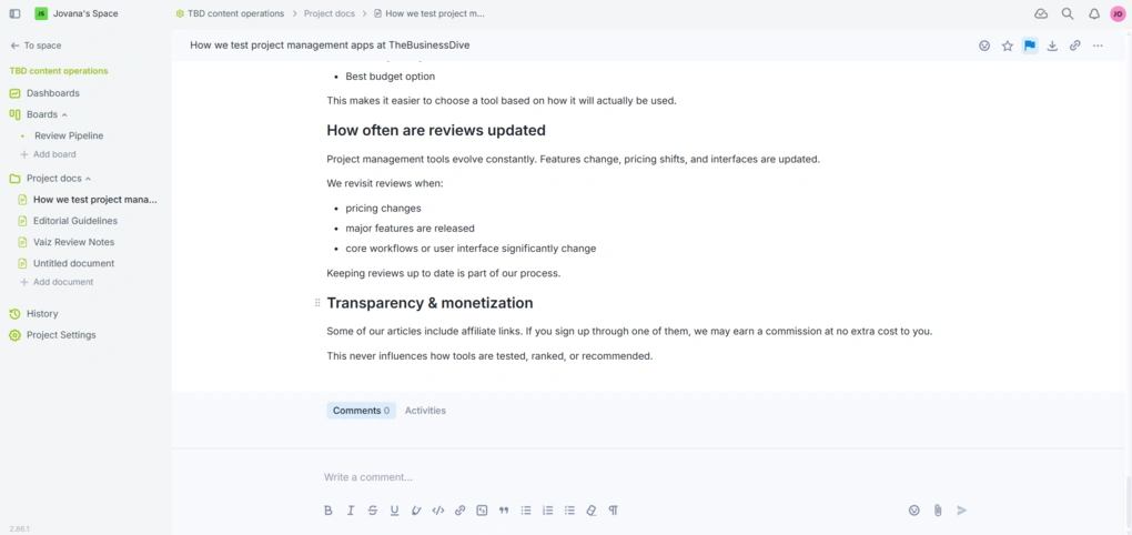 vaiz project docs
