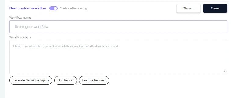 cosupport ai custom workflows