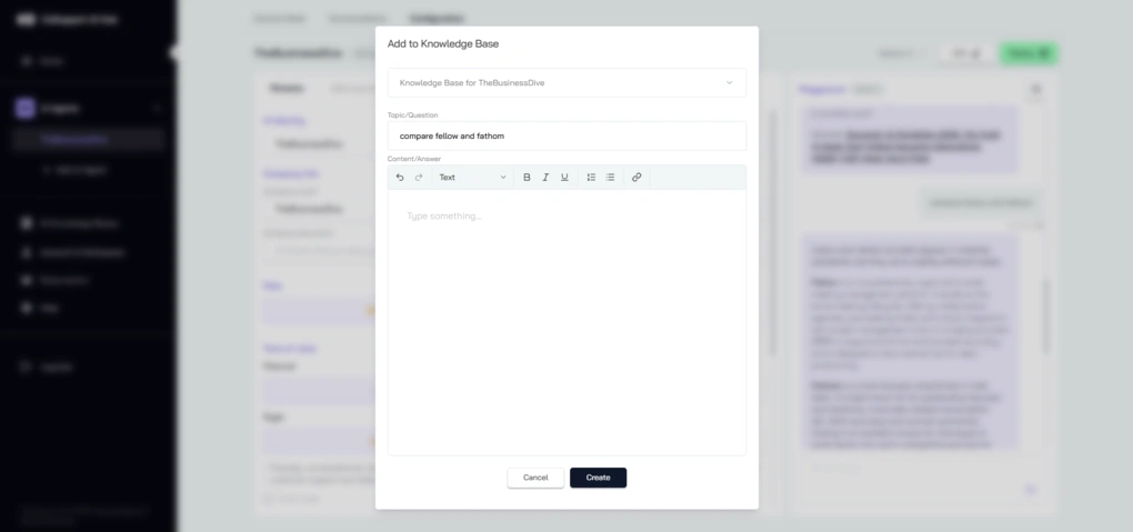 cosupport ai knowledge base