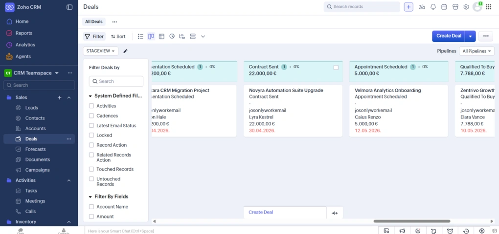 zoho crm