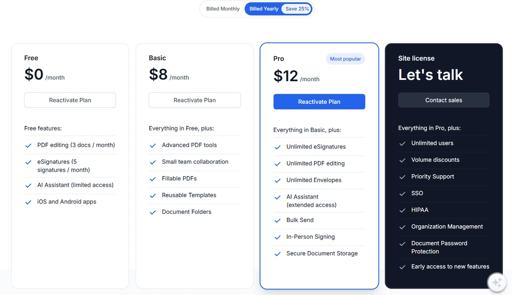 dochub pricing