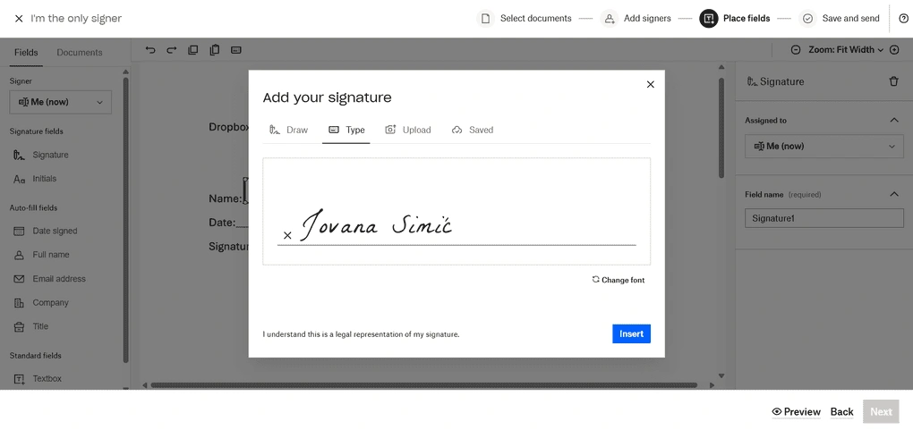 dropbox sign