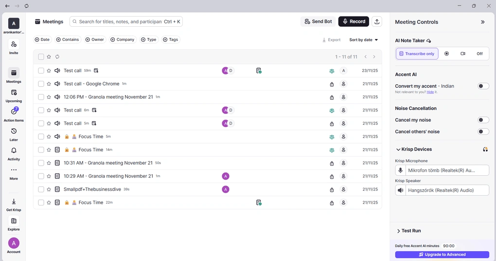 krisp team collaboration features